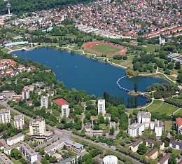 Der Seepark in Freiburg ist beliebtes Naherholungszentrum.